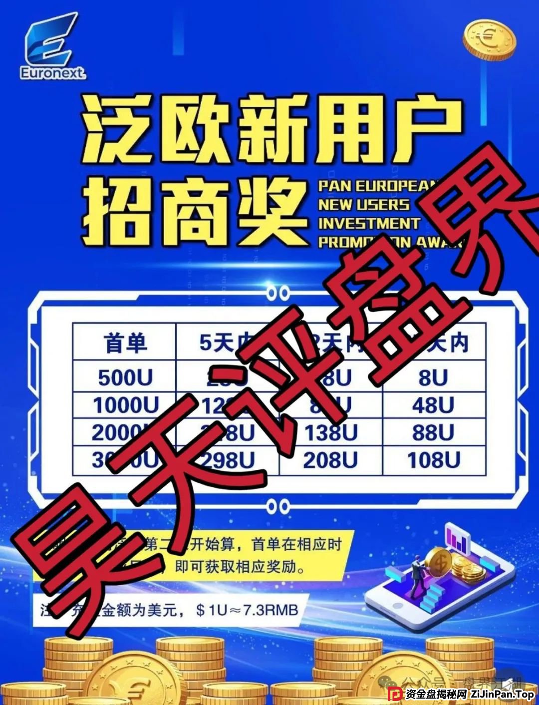 高度预警:euronext(泛欧交易所)跟单资金盘骗局,看见一定要远离!