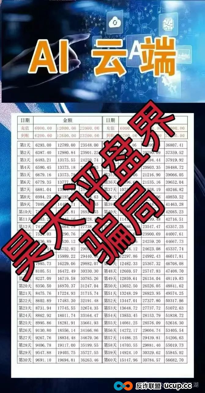 AI云端跟单类资金盘骗局,已经开始单割,高度预警,即将崩盘跑路!(3) AI云端跟单类资金盘骗局,已经开始单割,高度预警,即将崩盘跑路!(3)