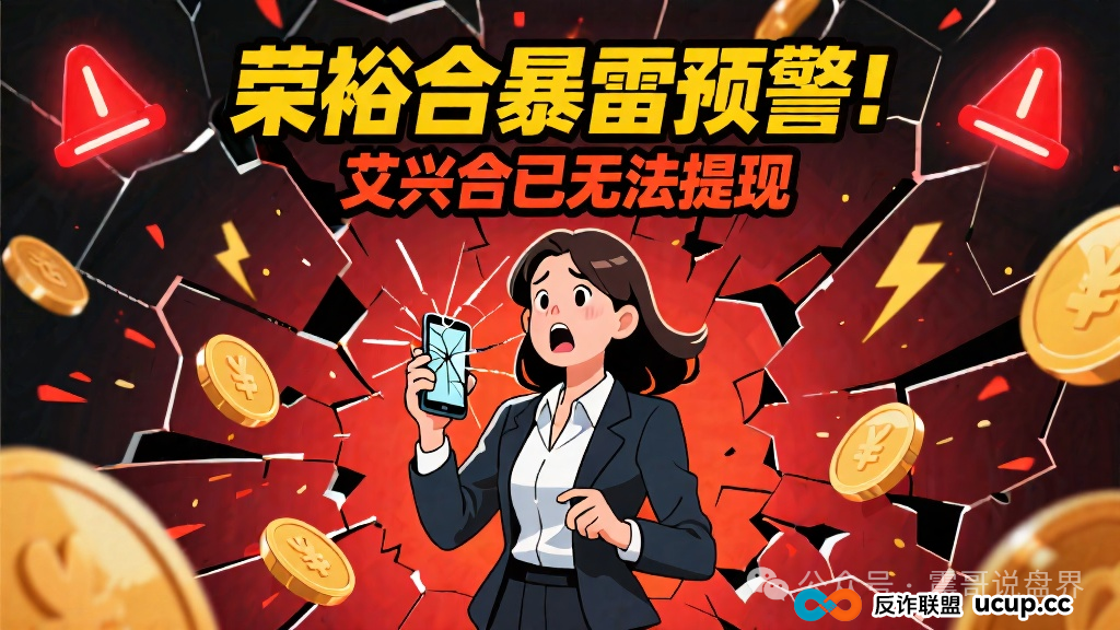 荣裕合暴雷预警,同类模式的艾兴合已经提不了现!