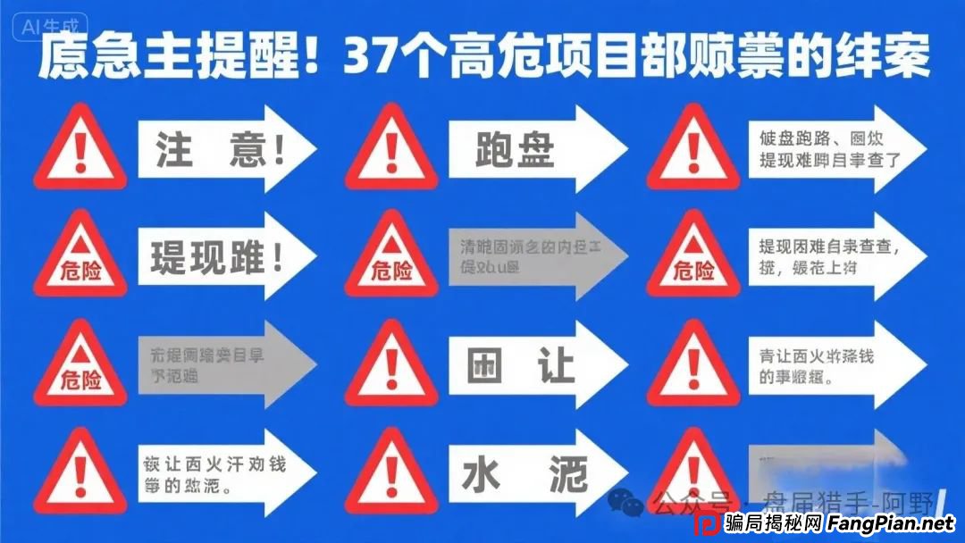 紧急提醒!17个高危项目骗局全揭秘:崩盘跑路、提现困难名单速查,别让血汗钱打水漂!(1) 紧急提醒!17个高危项目骗局全揭秘:崩盘跑路、提现困难名单速查,别让血汗钱打水漂!(1)
