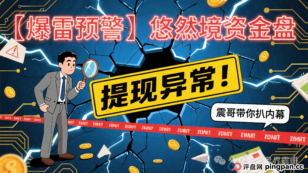 【爆雷预警】悠然境资金盘提现异常!震哥带你扒内幕
