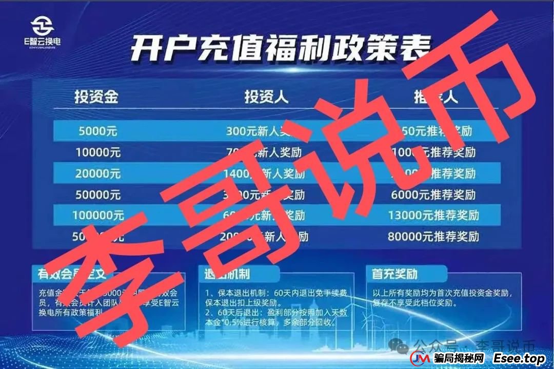 E智云换电能玩么?单柜年收益13.8W缺乏依据?