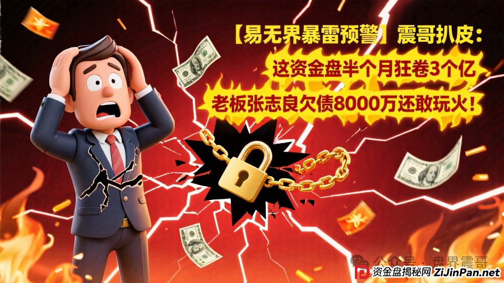 易无界资金盘预警,半个月狂卷3个亿,老板张志良欠债8000万