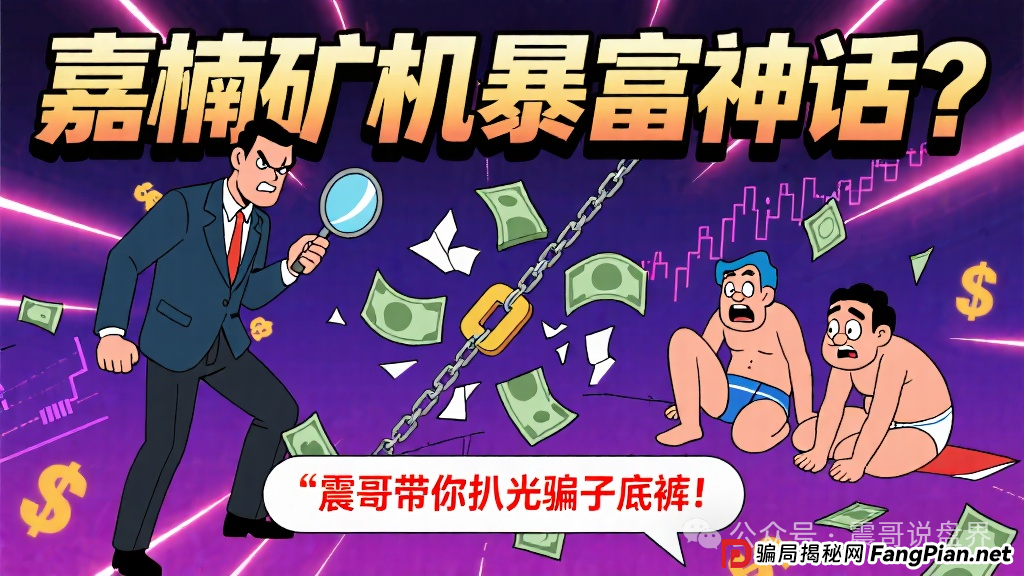 嘉楠矿机暴富神话?震哥带你扒光骗子底裤!