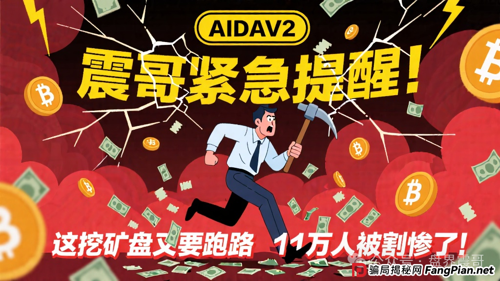 AIDAV2:操盘手圈钱过亿!这挖矿盘又要跑路,11万人即将被收割