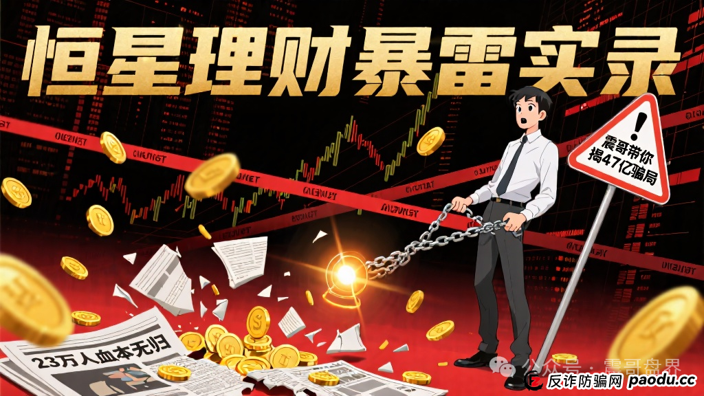 【恒星理财暴雷实录】震哥带你47亿骗局的老底,23万人血本无归