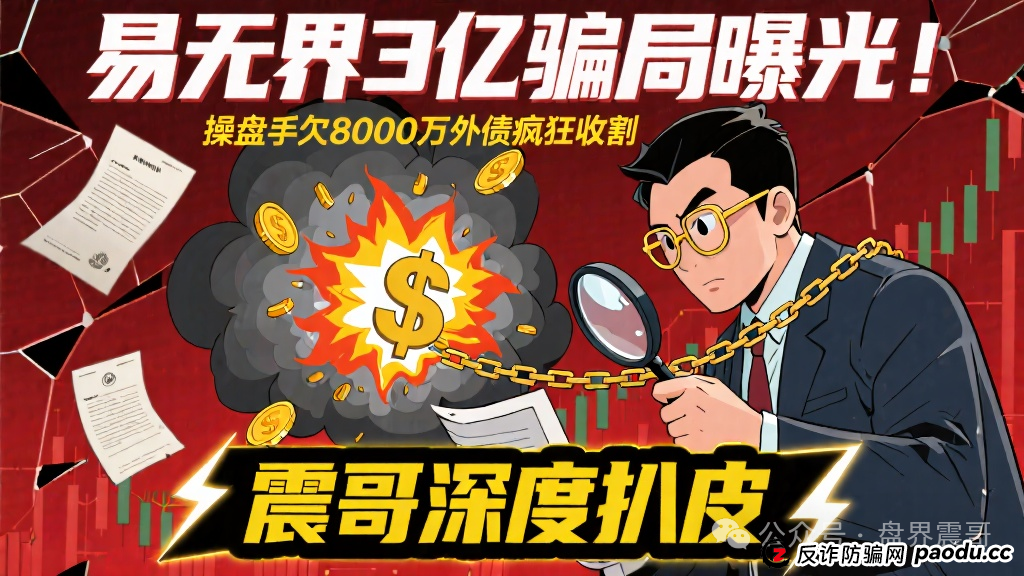 易无界3亿骗局曝光!操盘手欠8000万外债疯狂收割,震哥深度扒皮