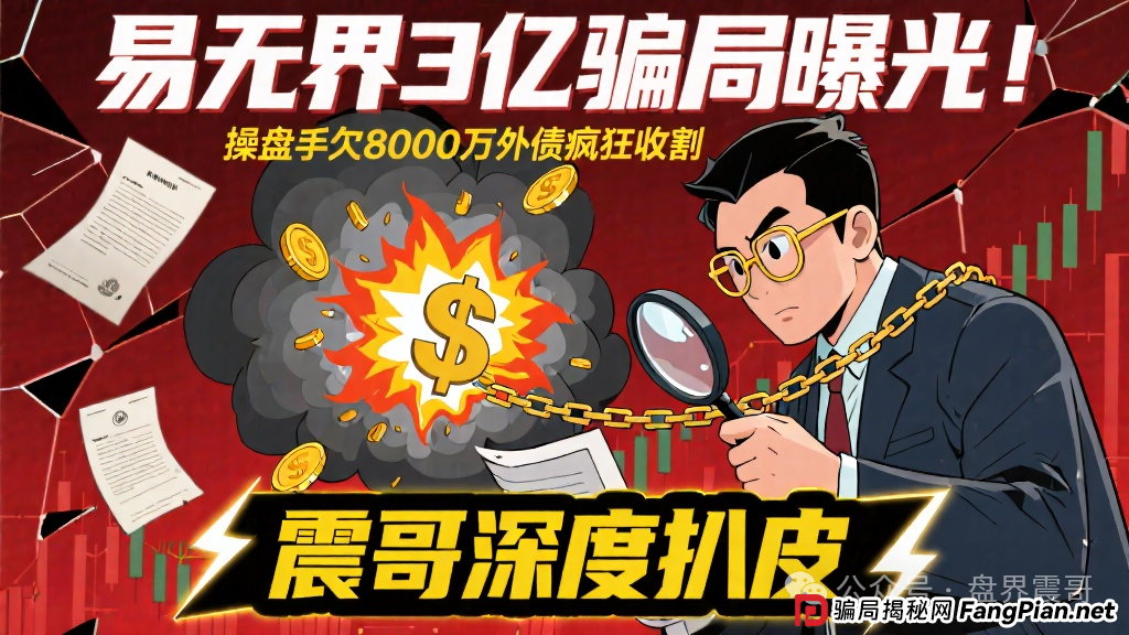 易无界3亿骗局曝光!操盘手欠8000万外债疯狂收割,震哥深度扒皮!