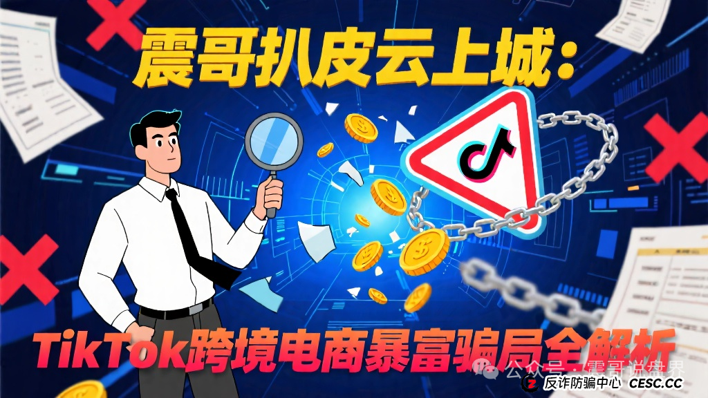 震哥扒皮云上城:TikTok跨境电商的暴富骗局全解析