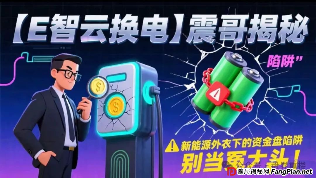 E智云换电揭秘:新能源外衣下的资金盘骗局,马上崩盘跑路!