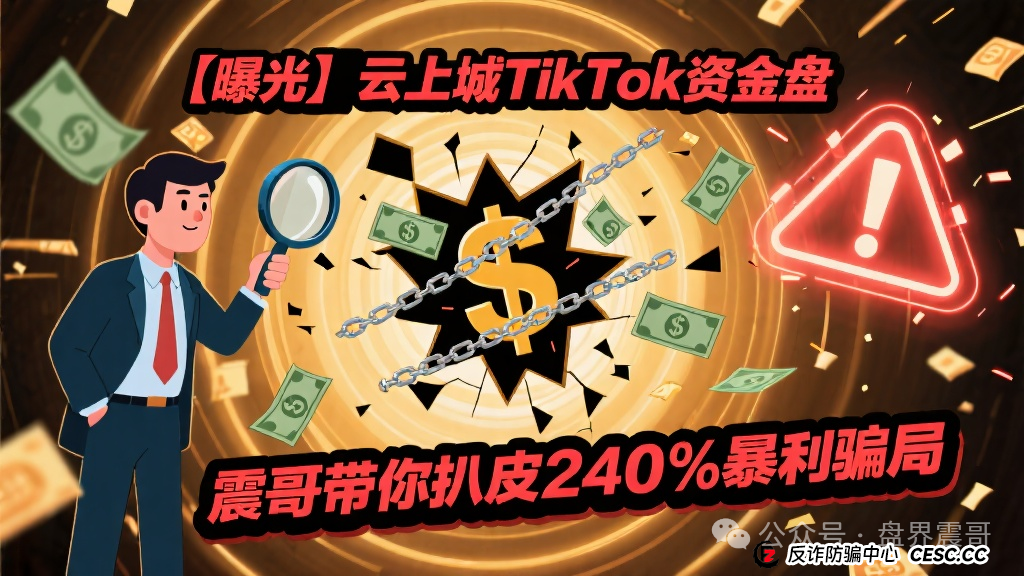 【曝光】云上城TikTok资金盘:震哥带你扒皮240%暴利骗局