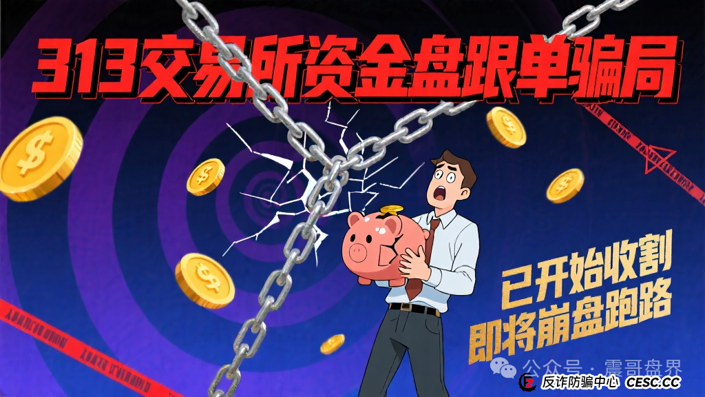 313交易所资金盘跟单骗局,已经开始单割会员,即将崩盘跑路