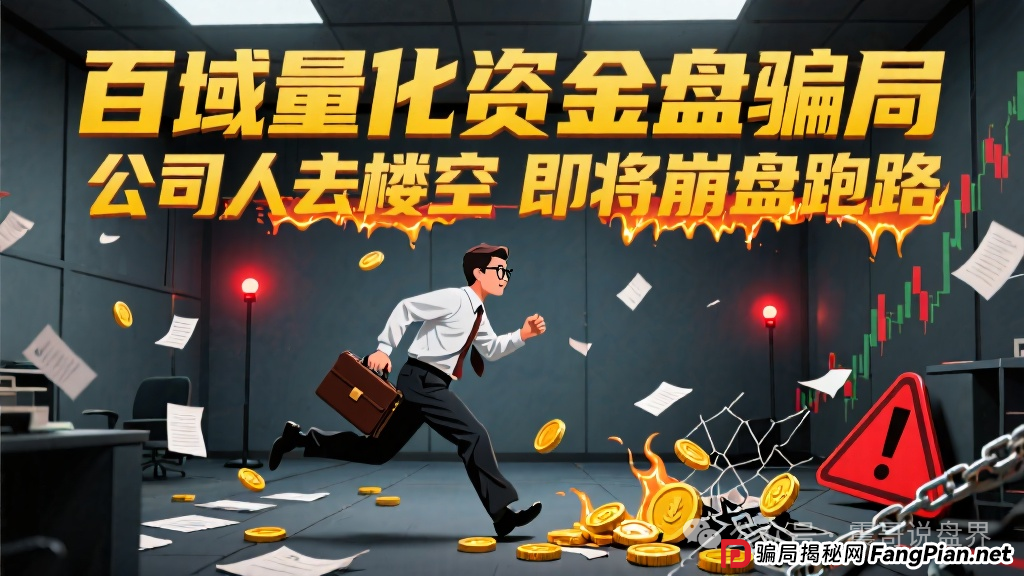 预警:百域量化资金盘骗局,公司人去楼空,即将崩盘跑路