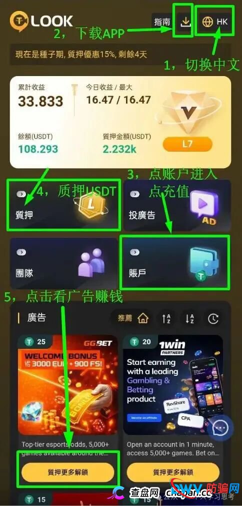 89天收益60%、年化超240%！LOOK高息锁仓背后的崩盘算术(1)